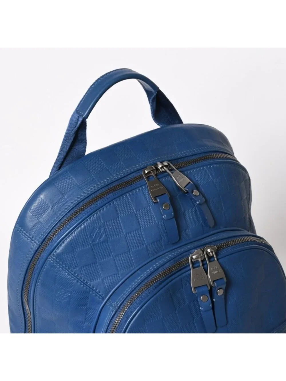 Louis Vuitton Michael Backpack Damier Infini Neptunia Blue Embossed Leather